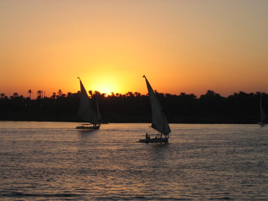 Sunset by the Nile
