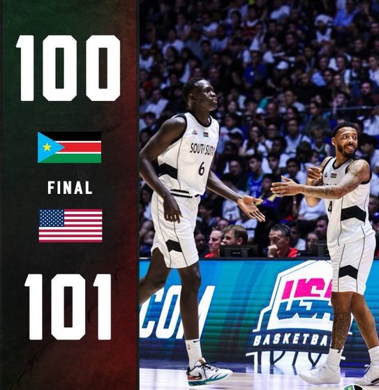 South Sudan Almost Broke History in Pre-Game Against the US Ahead of Paris 2024 Olympics