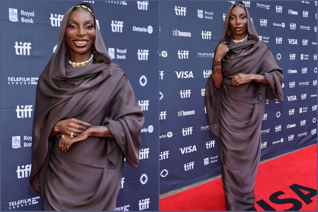 Michaela Coel Wears Sudanese Toub and Jewellery at TIFF to Honour Sudanese Women and Highlight the War in Sudan