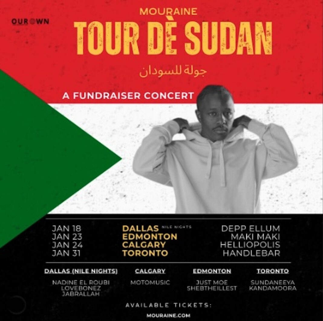 Rapper Mouraine Launches Fundraiser Concert Tour Across Canada for Sudan