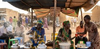 The Tea Lady and The True Arbitrator of Public Opinion AI-generated image of Sitat Al Shai in South Sudan